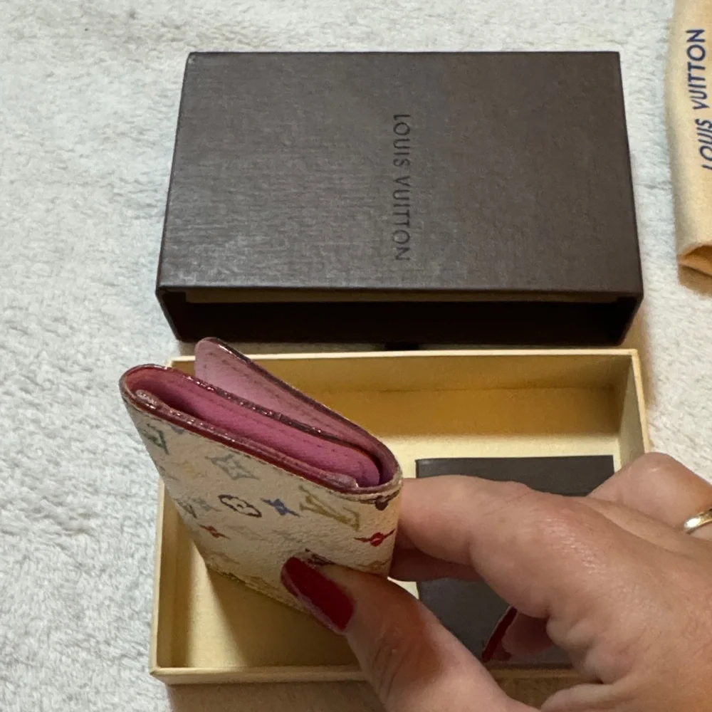 Louis Vuitton pink Murakami Multicolor Monogram 🔑 holder with box